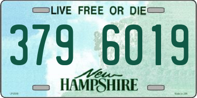 NH license plate 3796019