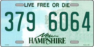 NH license plate 3796064