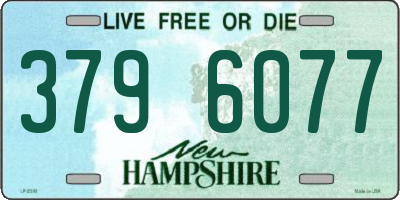 NH license plate 3796077
