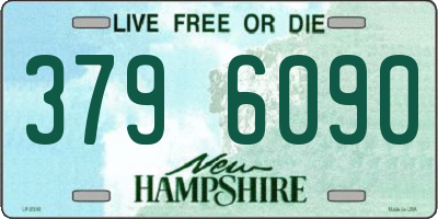 NH license plate 3796090