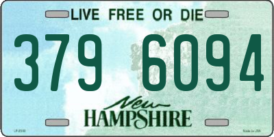 NH license plate 3796094