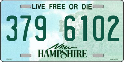 NH license plate 3796102
