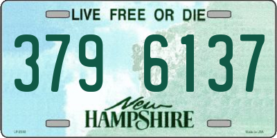 NH license plate 3796137