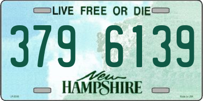 NH license plate 3796139