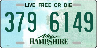 NH license plate 3796149