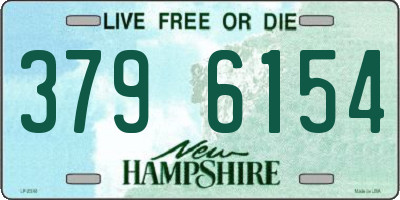 NH license plate 3796154