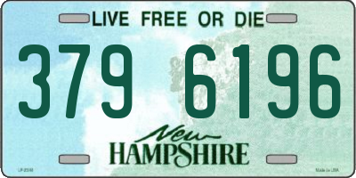 NH license plate 3796196