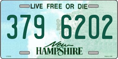 NH license plate 3796202