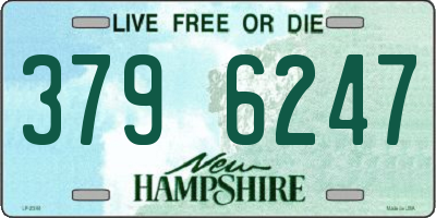 NH license plate 3796247
