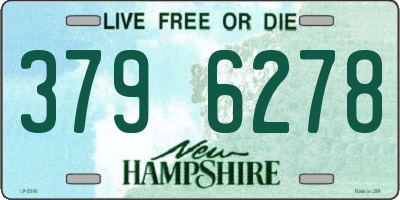 NH license plate 3796278