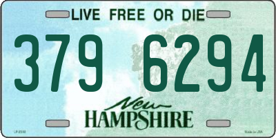 NH license plate 3796294