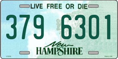 NH license plate 3796301