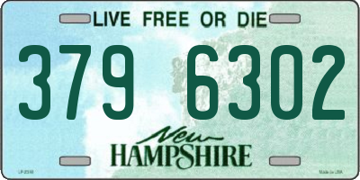 NH license plate 3796302