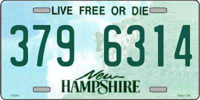 NH license plate 3796314
