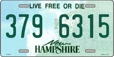 NH license plate 3796315