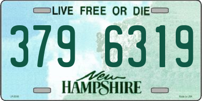 NH license plate 3796319
