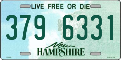 NH license plate 3796331