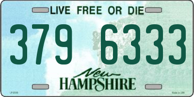 NH license plate 3796333