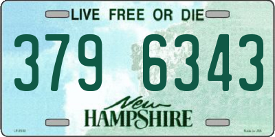 NH license plate 3796343