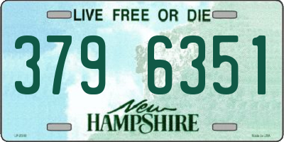 NH license plate 3796351