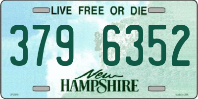 NH license plate 3796352