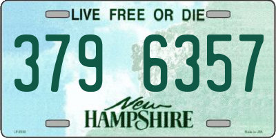 NH license plate 3796357