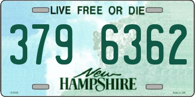 NH license plate 3796362