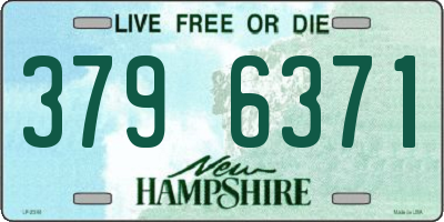 NH license plate 3796371