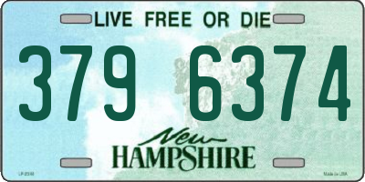 NH license plate 3796374
