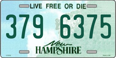 NH license plate 3796375