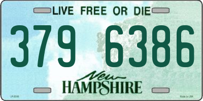 NH license plate 3796386