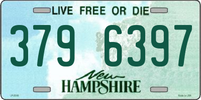NH license plate 3796397