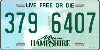 NH license plate 3796407