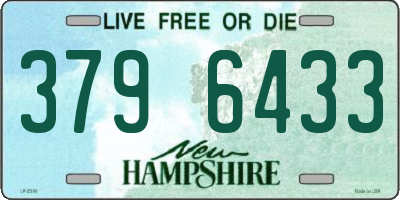 NH license plate 3796433