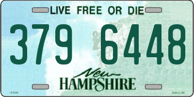 NH license plate 3796448