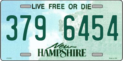 NH license plate 3796454
