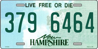 NH license plate 3796464