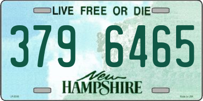 NH license plate 3796465
