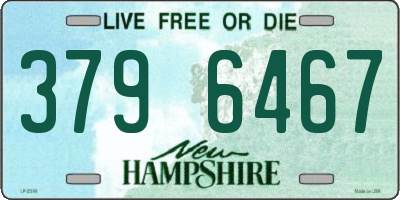 NH license plate 3796467