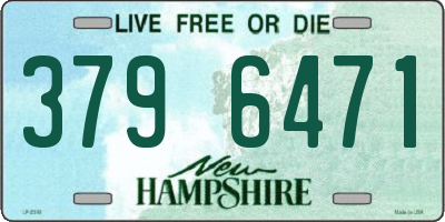 NH license plate 3796471