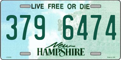 NH license plate 3796474