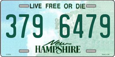 NH license plate 3796479