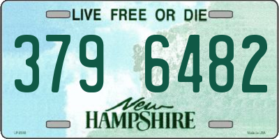 NH license plate 3796482