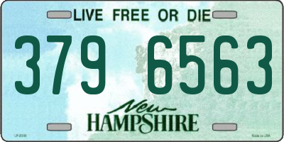 NH license plate 3796563