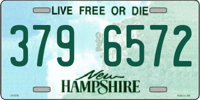 NH license plate 3796572
