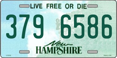 NH license plate 3796586