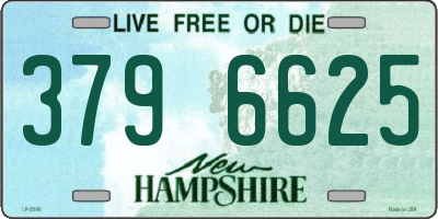 NH license plate 3796625