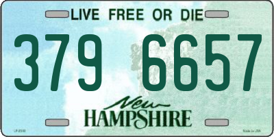 NH license plate 3796657