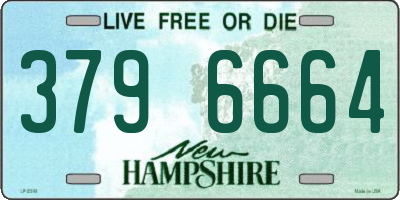 NH license plate 3796664