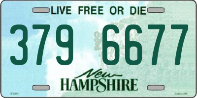 NH license plate 3796677